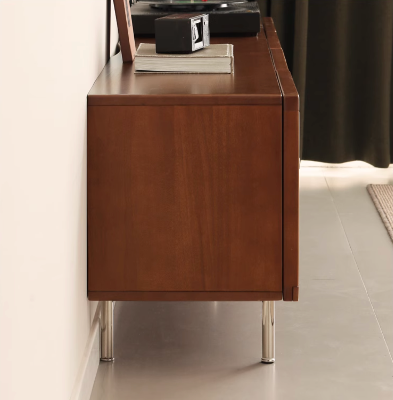 Poplar Solid Wood Bauhaus TV Stand