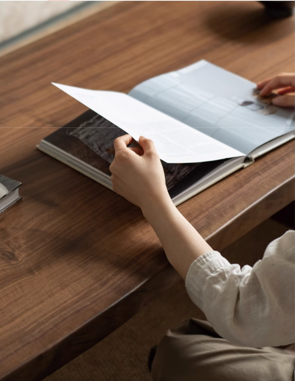 Black Walnut Solid Wood Wabi Sabi Style Coffee Table