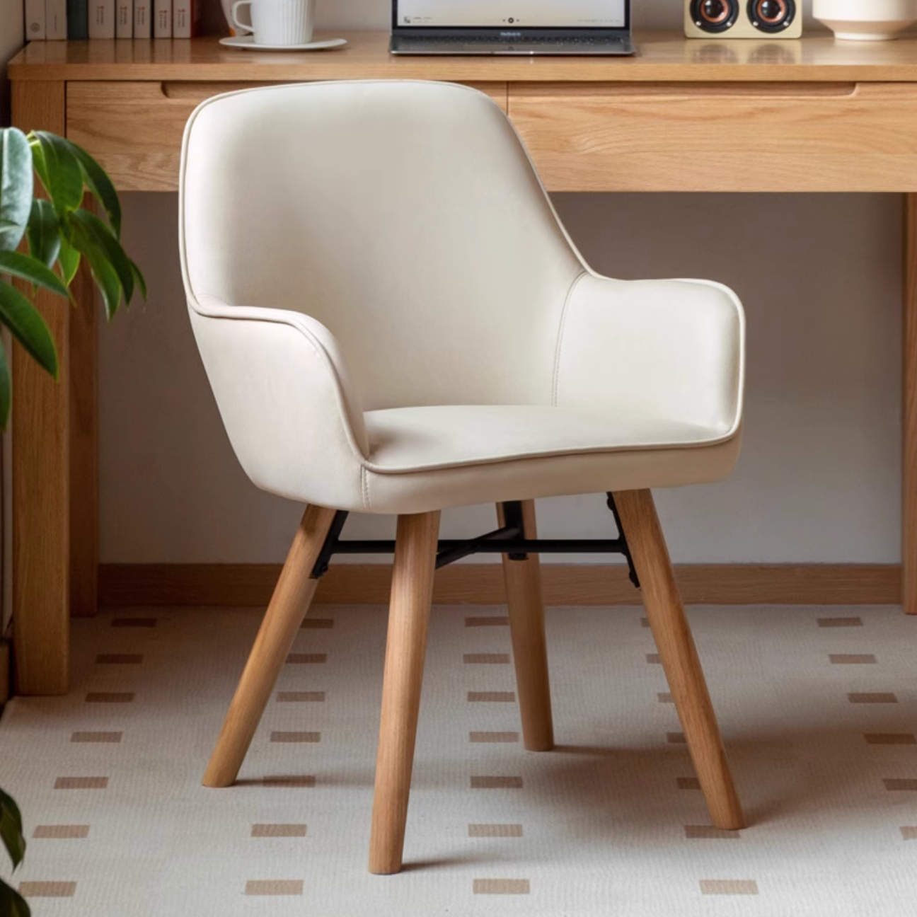 Beech Solid Wood Soft Comfortable Armchair