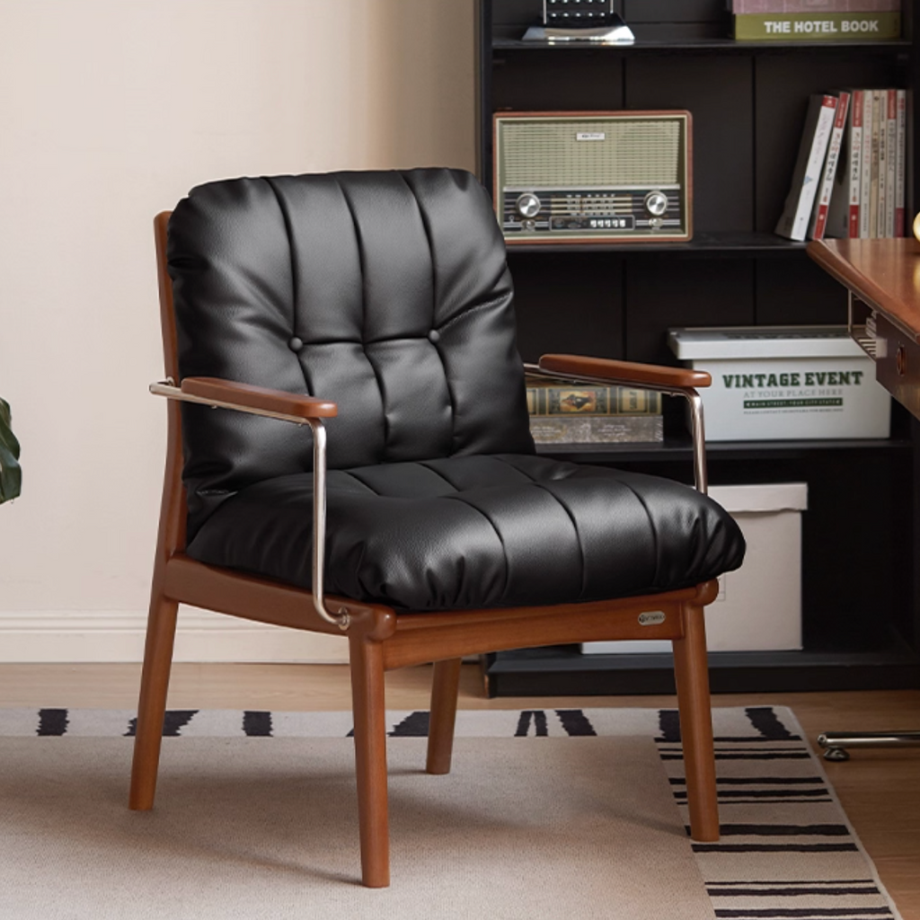 Solid Rubberwood Bauhaus Style Armchair