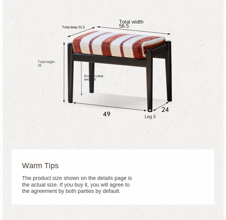 Oak Solid Wood French Retro Single Chair