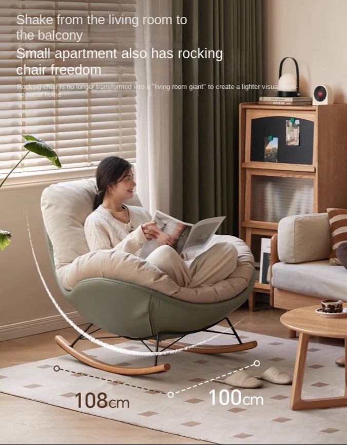 Fabric Retro Rocking Chair