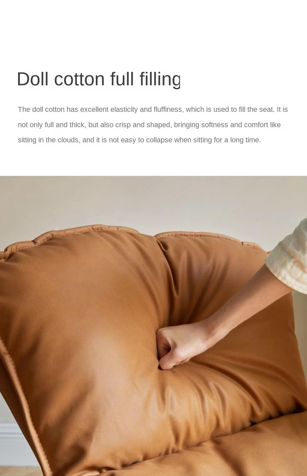 Fabric Modern Light Luxury Nordic Single Chair