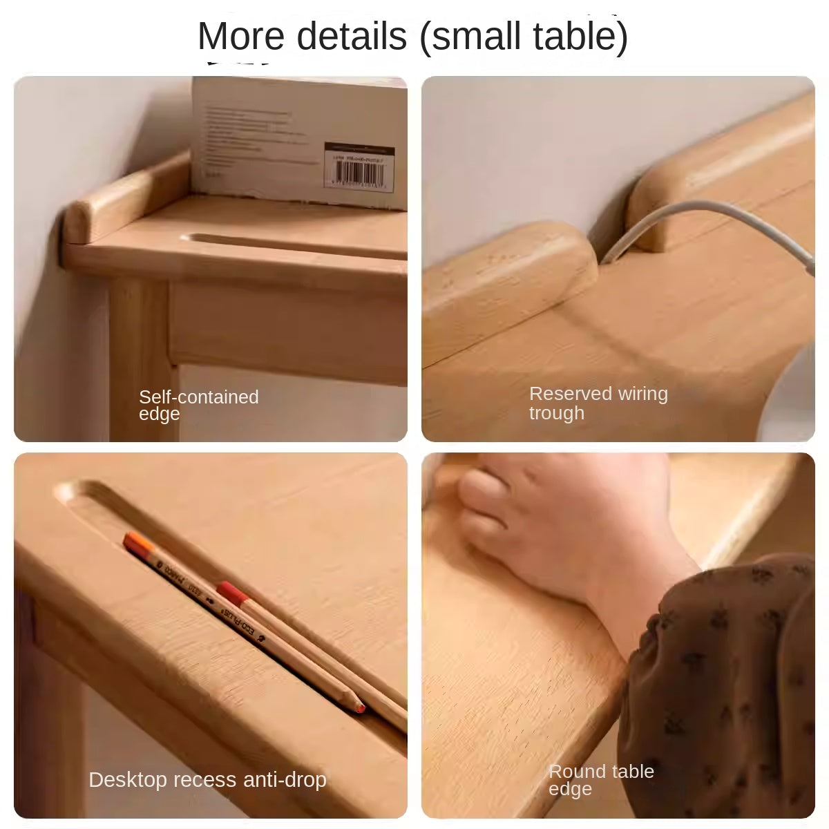 Beech Solid Wood Children's Learning Desk.