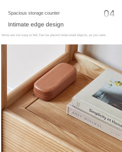 Ash Solid Wood Modern Storage Rack