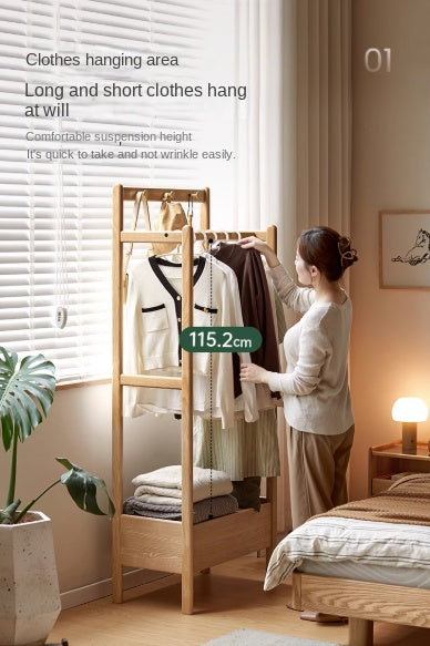 Ash Solid Wood Modern Storage Rack