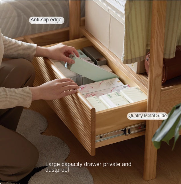 Ash Solid Wood Modern Storage Rack