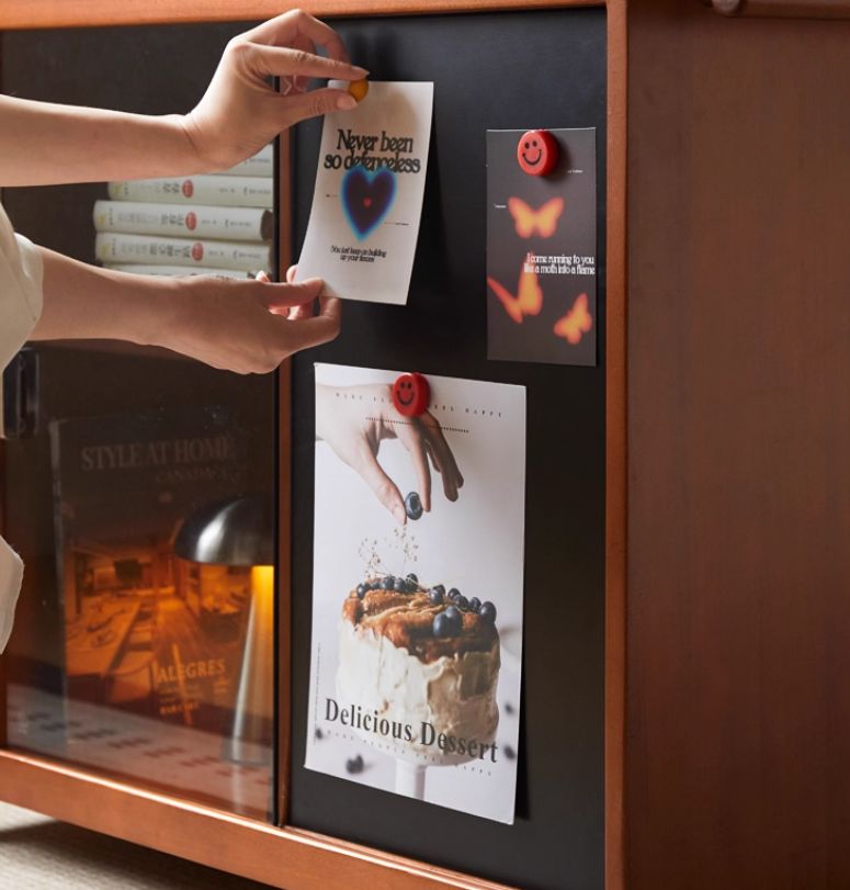 Poplar Solid Wood Middle-Aged Style Side Table