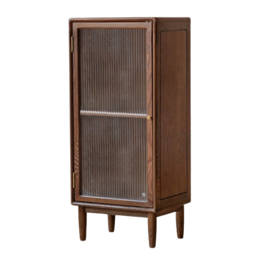 Oak Solid Wood Modern Side Cabinet