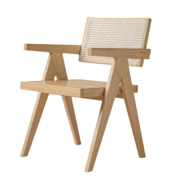 Ash, Oak, Cherry Solid Wood Light Luxury Leisure Dining Chair