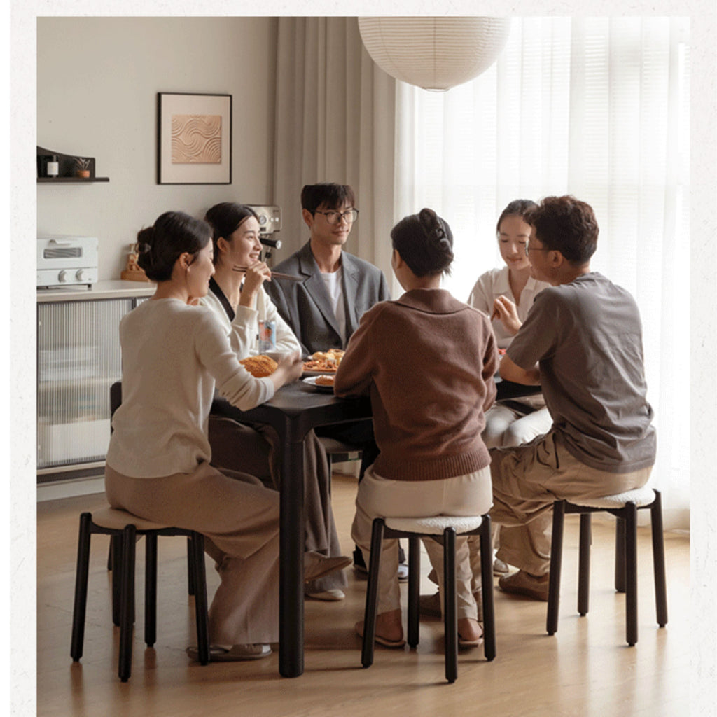 Solid Rubberwood Modern Stacking Stool