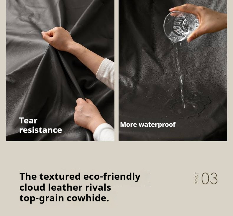 Black Walnut Solid Wood  Luxury Leather With Light Bed