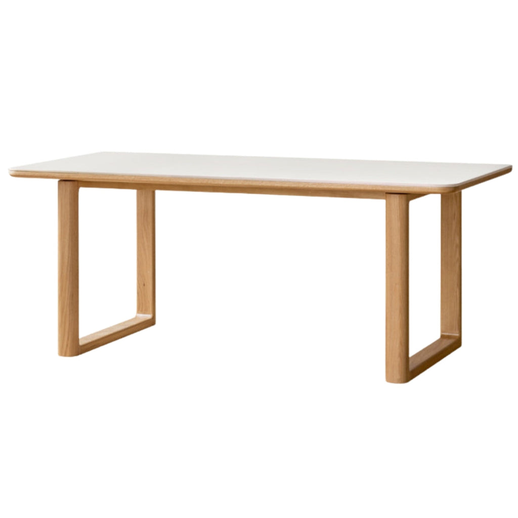 Ash, Oak Solid Wood Rock Board Dining Table