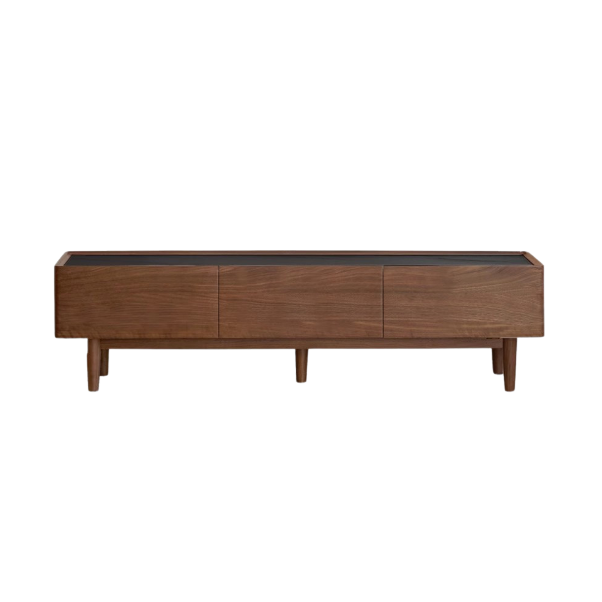 Black Walnut Solid Wood Modern TV Cabinet For Living Room