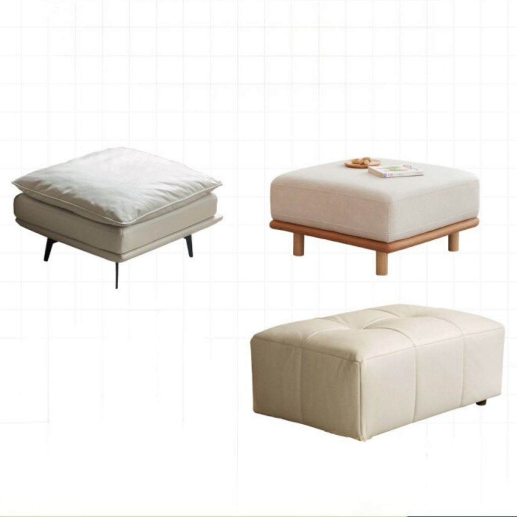 Fabric Soft Footstool Modern And Simple  Footrest-