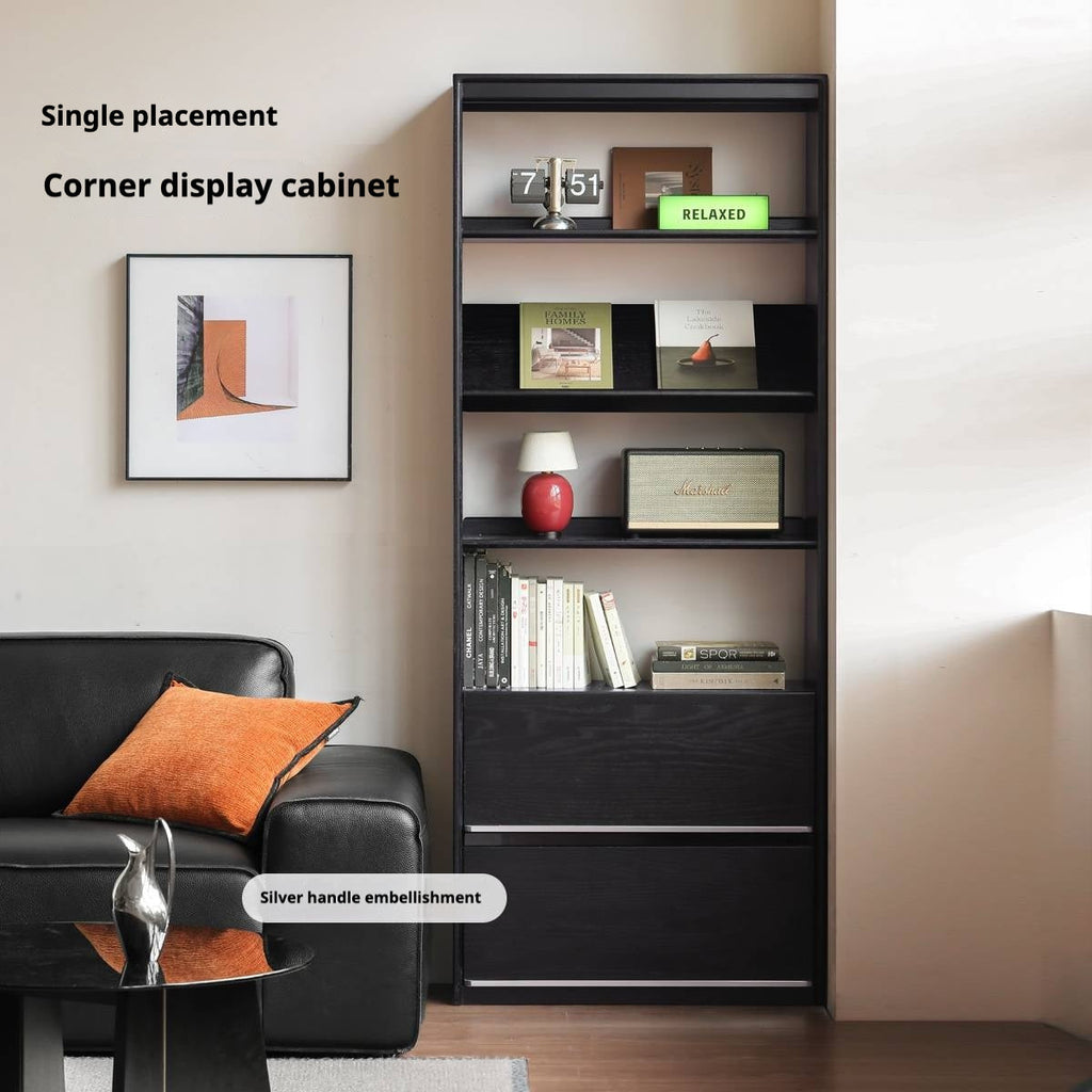 Oak Solid Wood Bauhaus Style Bookcase