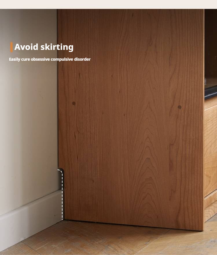 Cherry Solid Wood Bookcase Cabinet Display