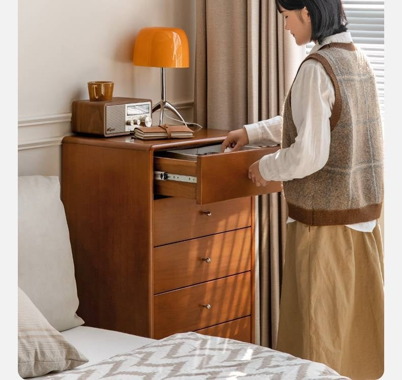 Poplar Solid Wood Ancient Style Wall Drawer Cabinet