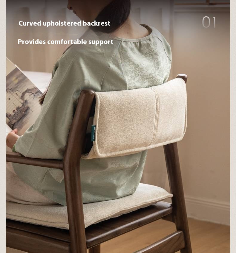 Golden Sandalwood Solid Wood Dining Soft Chair