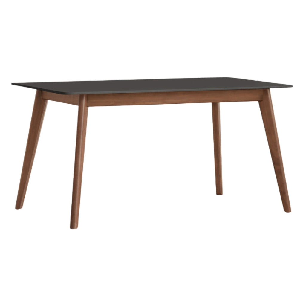 Black Walnut Solid Wood Modern Rock Plate Dining Table