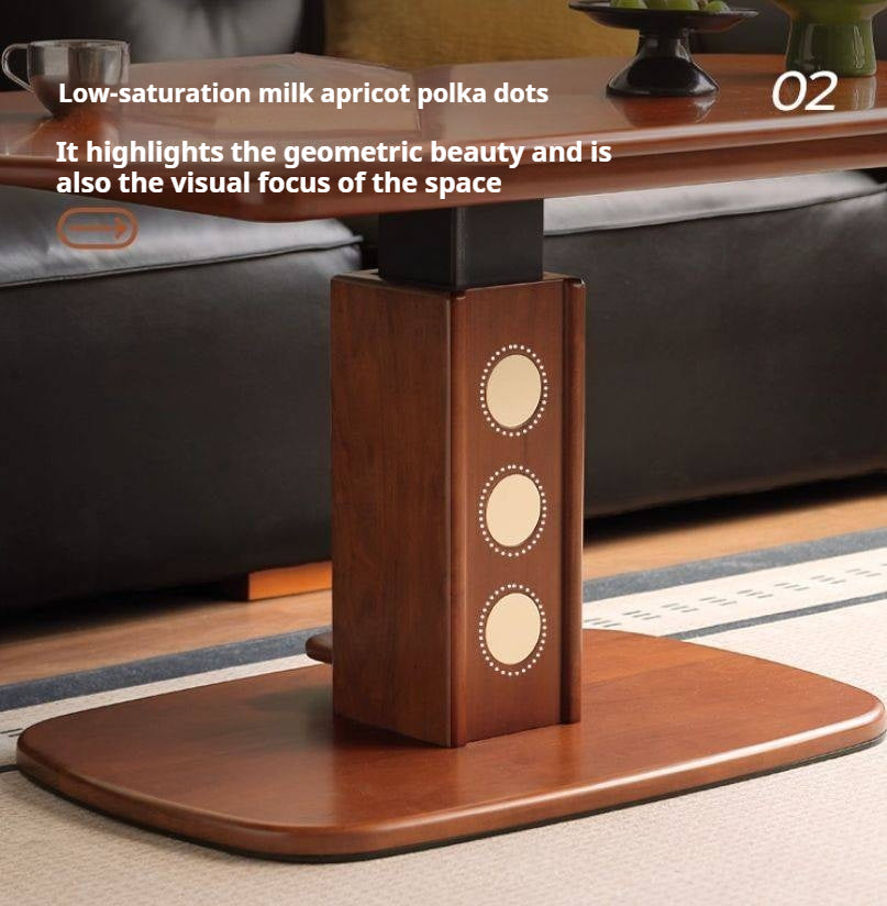 Poplar Solid Wood Ancient Style Elevating Tea Table