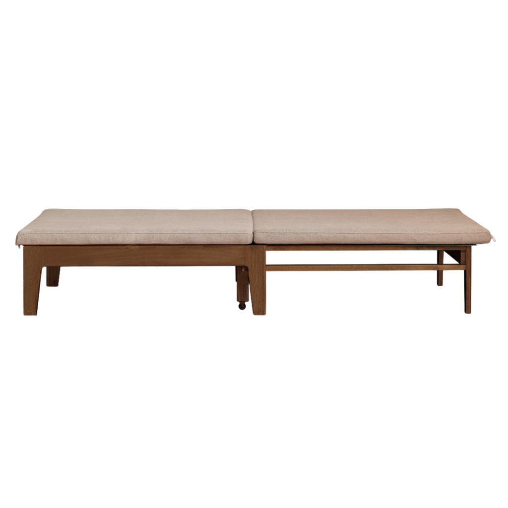 Oak, Solid RubberWood, Beech Solid Wood Sofa Bed Folding Single Bed