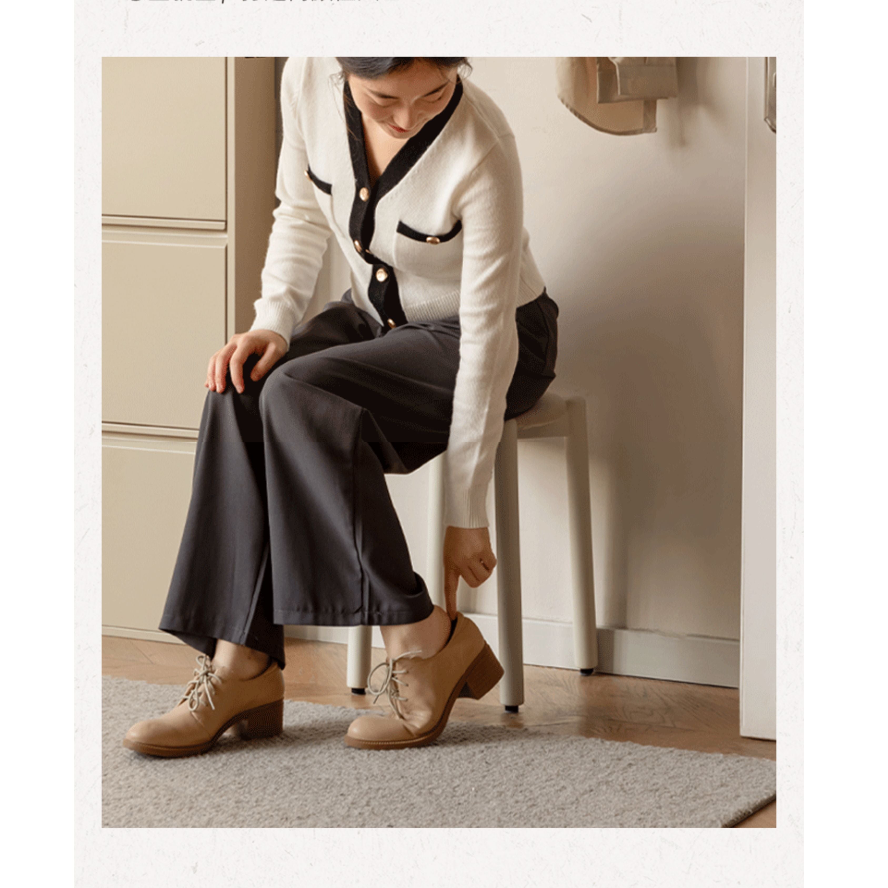 Solid Rubberwood Modern Stacking Stool