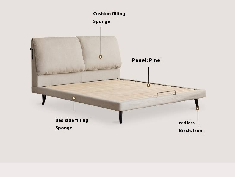 Fabric Soft Multifunctional Luminous Bed