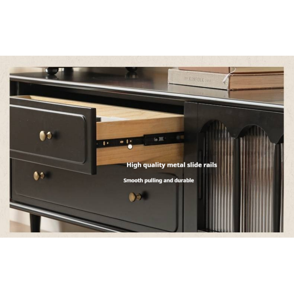 Solid RubberWood French Retro TV Stand