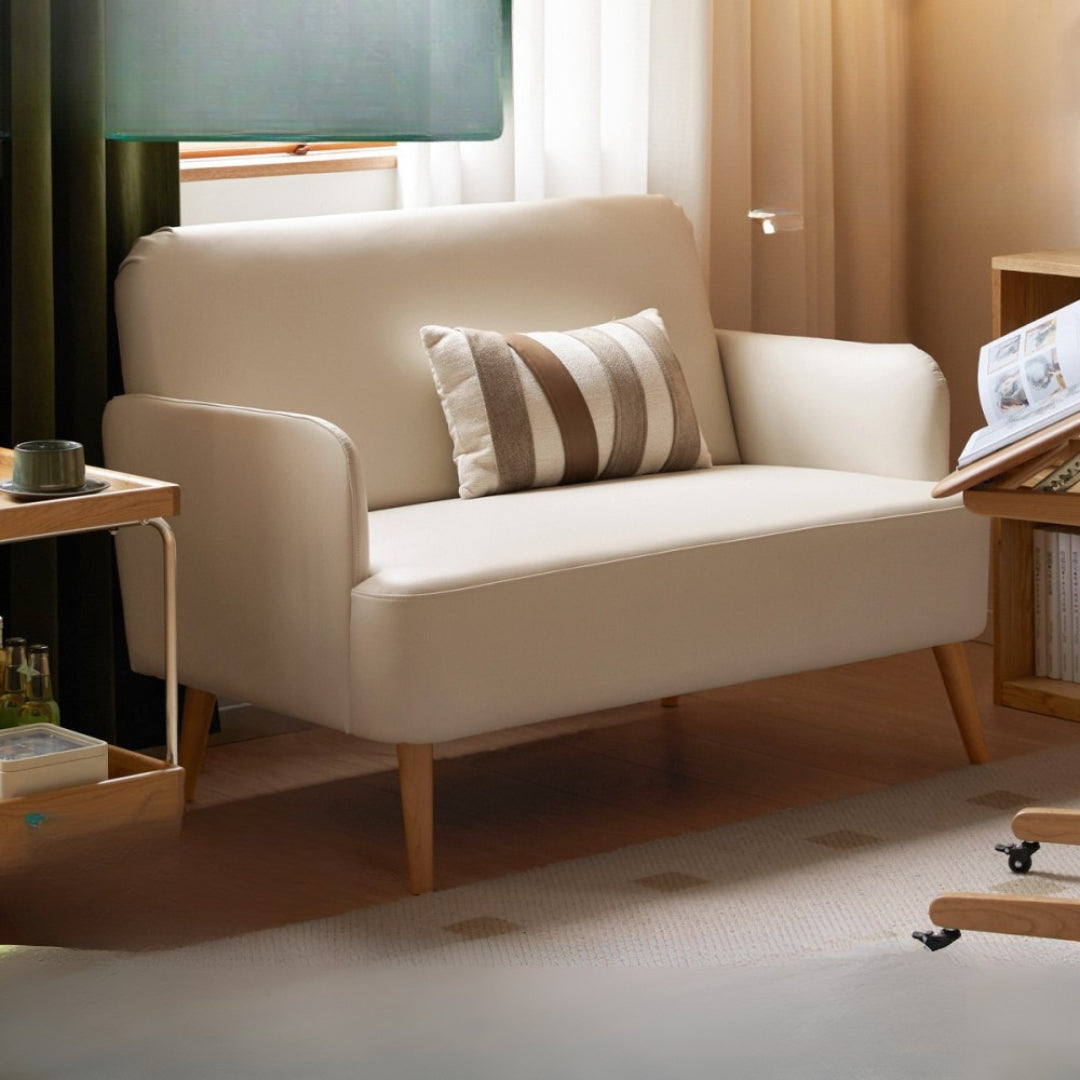 Beech Solid Wood Technology Cloth Sofa