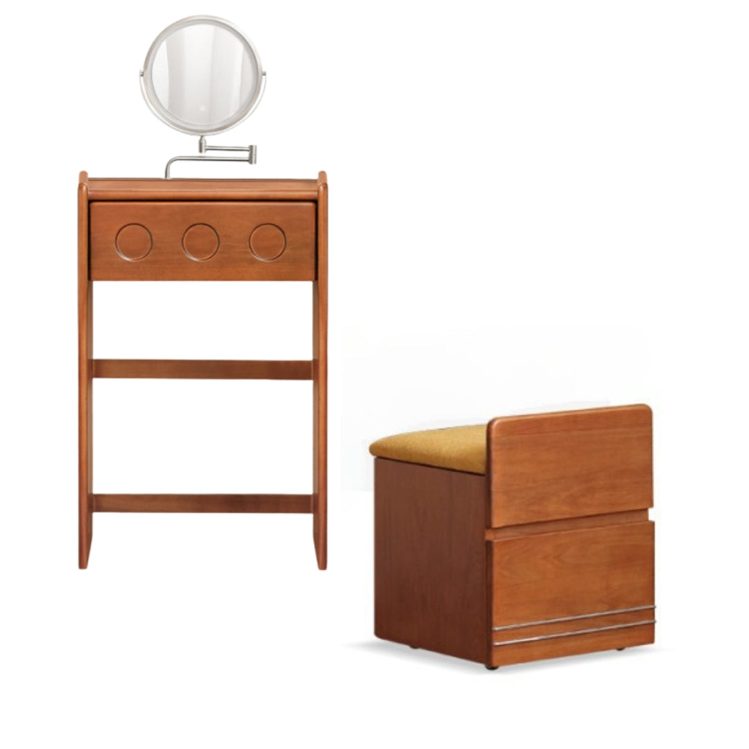 Poplar Solid Wood Classic Vintage Makeup Table