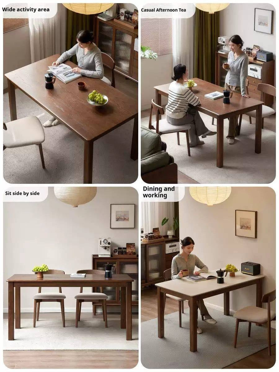 Oak Solid Wood Modern Dining  Table