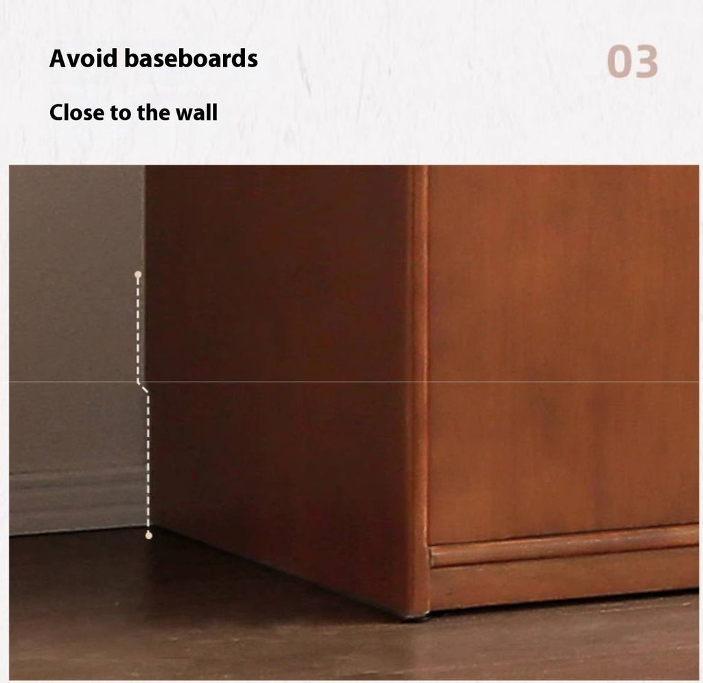 Oak Solid Wood Antique Style Wardrobe.