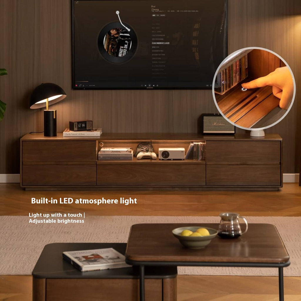 Black Walnut Solid Wood TV Stand