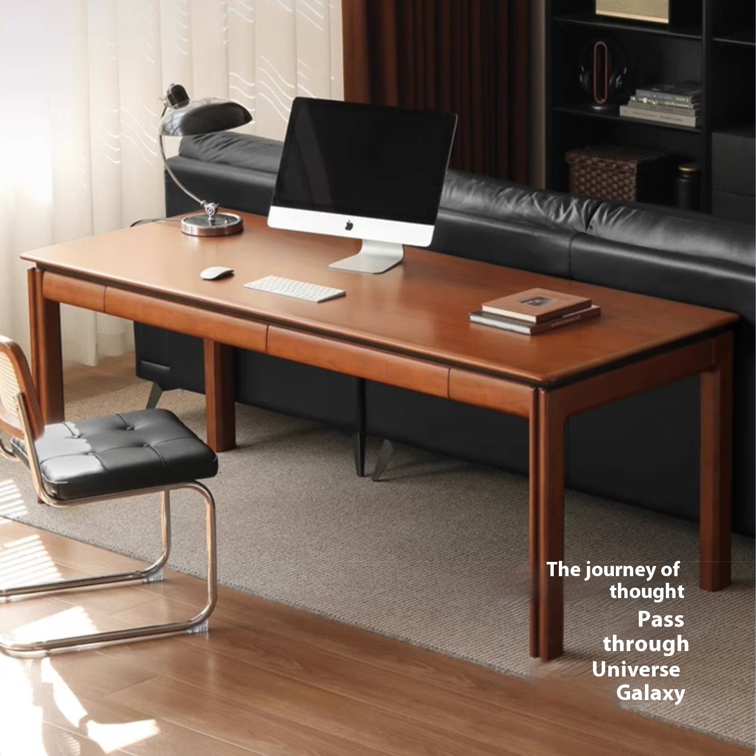 Poplar Solid Wood Antique Style Office Desk