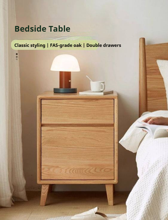 Oak Solid Wood Nordic Style Nightstand