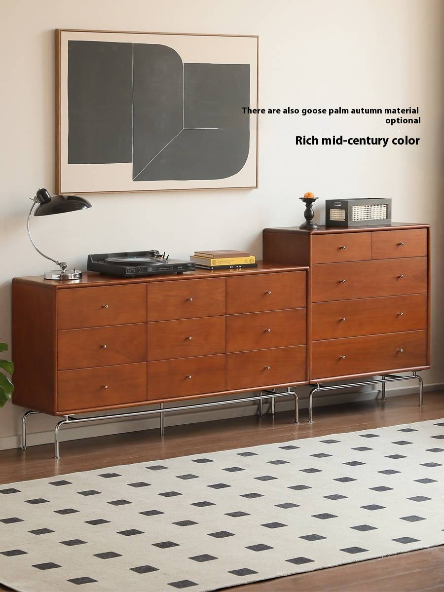 Poplar Solid Wood Ancient Style Wall Drawer Cabinet