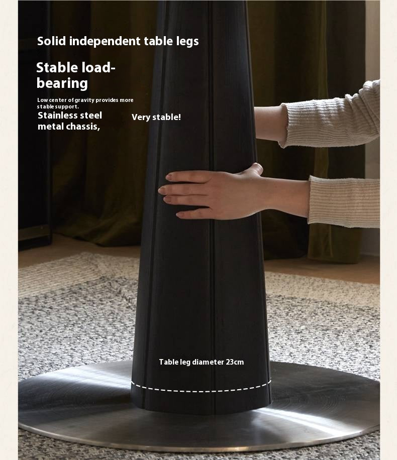 Oak Solid Wood Bauhaus Rock Plate Dining Table