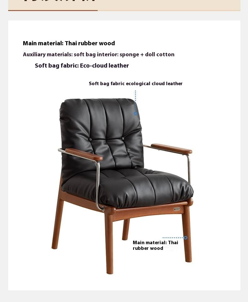 Solid Rubberwood Bauhaus Style Armchair