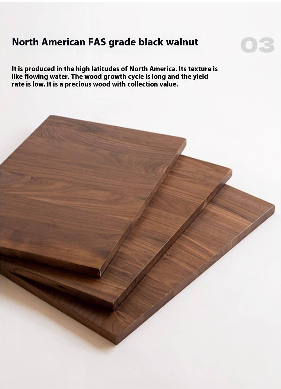 Black Walnut Solid Wood Italian Light Luxury Style Coffee Table