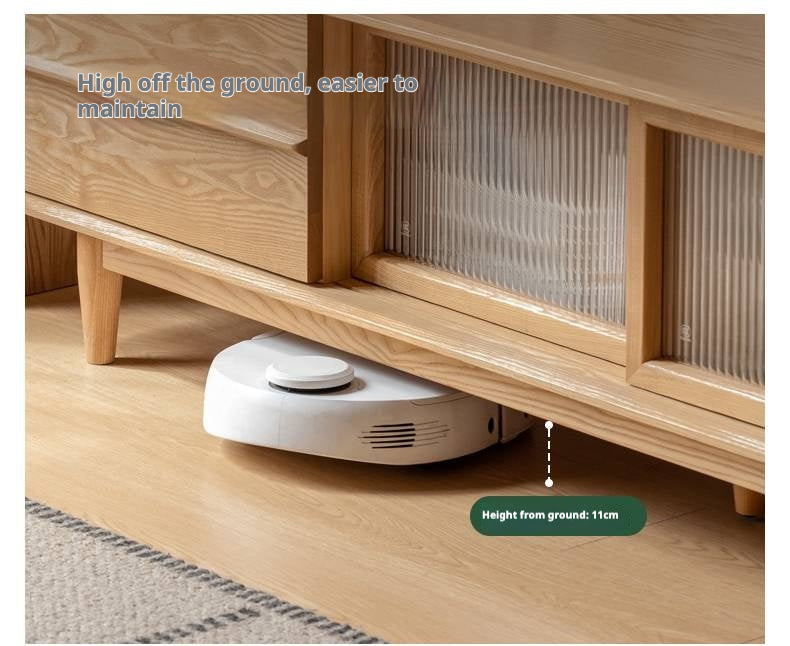 Ash Solid Wood Modern Style TV Stand