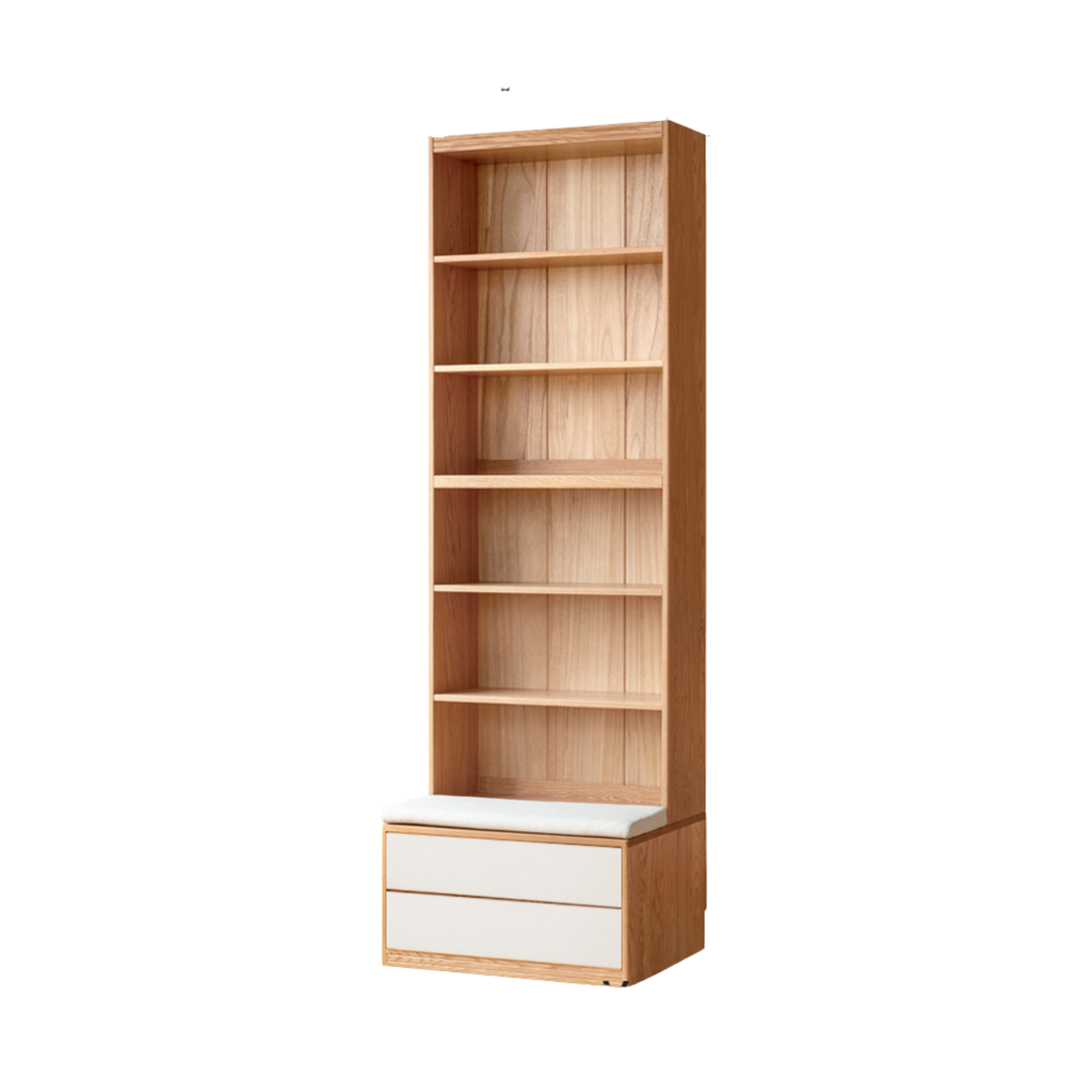 Oak Solid Wood Cream Style Study  Bookcase