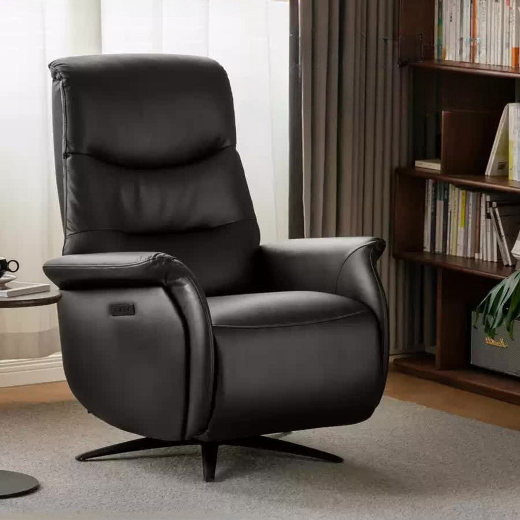 Cloud Leather Light Luxury Rotating Electric Chair