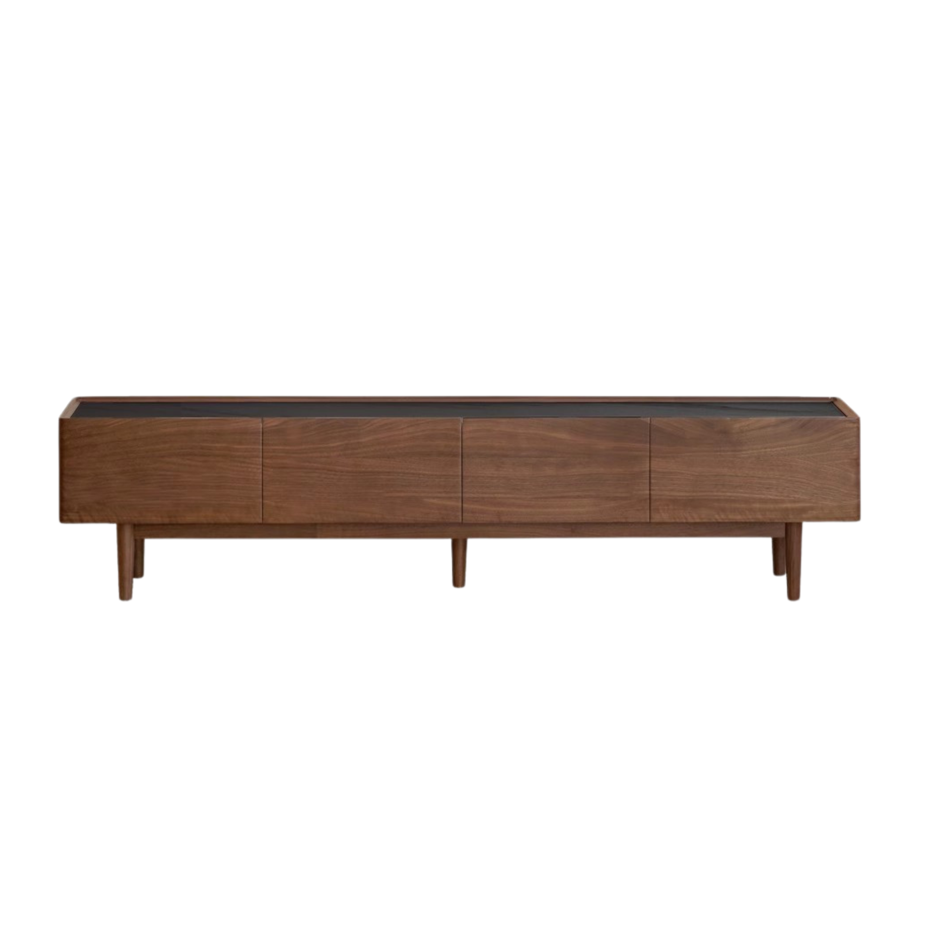 Black Walnut Solid Wood Modern TV Cabinet For Living Room