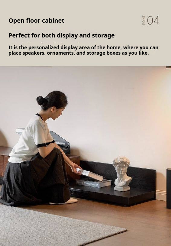 Ash Solid Wood Modern Simple Floor TV Cabinet