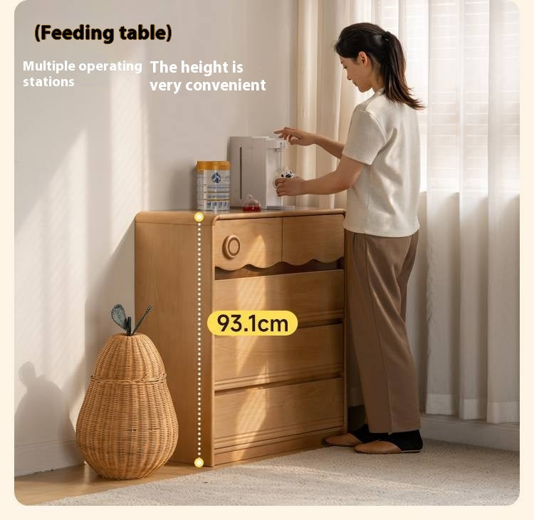 Beech Solid Wood Children's Chest of Drawers