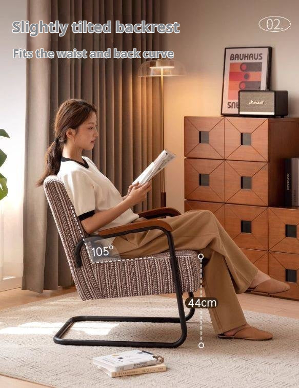 Fabric Sofa Middle Retro Chair