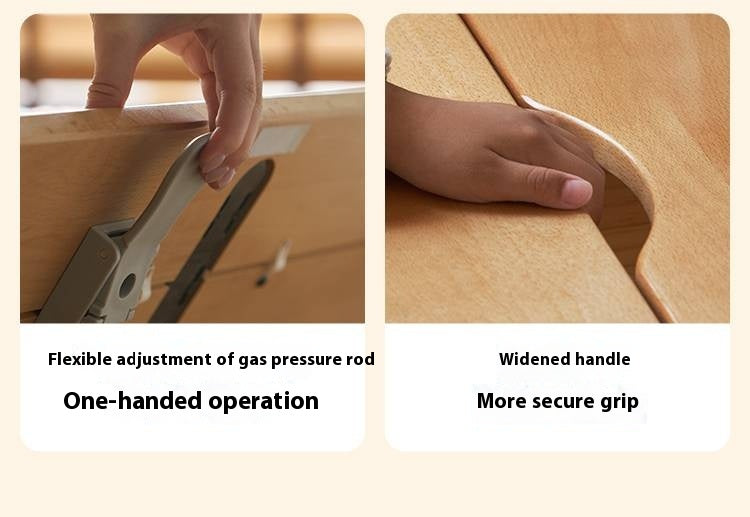 Beech Solid Wood Kids Learning Desk with Eye Protection Lamp