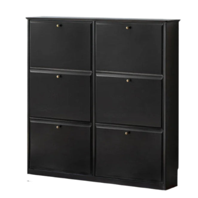 Oak Solid Wood American Retro Style Shoe Cabinet