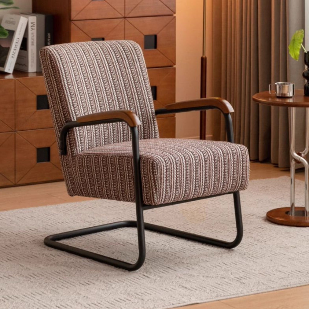 Fabric Sofa Middle Retro Chair